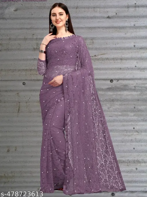 Brasso Net Saree - Image 5